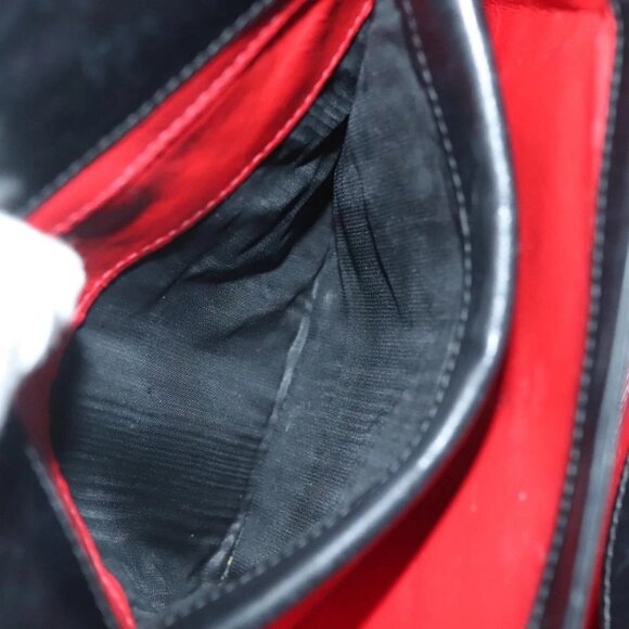 GUCCI Hand Bag Leather Black Gold Auth ep10870 - Picture 13 of 16